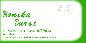 monika durst business card